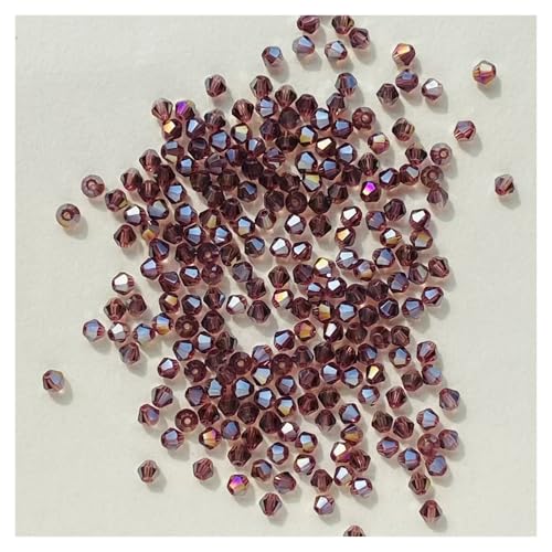 100 Stück Kristallperlen Doppelkegel lose Abstandshalter for Schmuckherstellung DIY Armband Halskette Anhänger(Color-23) von YGSGJSP