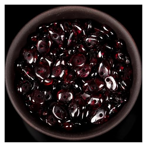 16 Zoll unregelmäßige Granatsteinsplitter Kiesperlen for die Schmuckherstellung DIY Armband Halskette Zubehör(3-5mm 16inches) von YGSGJSP