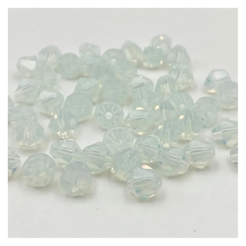 3 4 6 mm Doppelkegel Österreichische Kristallperlen zur Schmuckherstellung, Abstandshalter, facettiertes Glas, Armband, Halskette, DIY(Color 02,6mm) von YGSGJSP