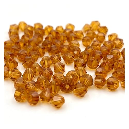 3 4 6 mm Doppelkegel Österreichische Kristallperlen zur Schmuckherstellung, Abstandshalter, facettiertes Glas, Armband, Halskette, DIY(Color 16,4.0mm) von YGSGJSP