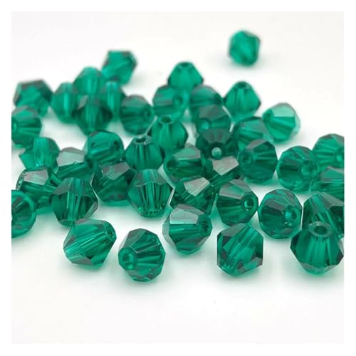 3 4 6 mm Doppelkegel Österreichische Kristallperlen zur Schmuckherstellung, Abstandshalter, facettiertes Glas, Armband, Halskette, DIY(Color 17,4.0mm) von YGSGJSP