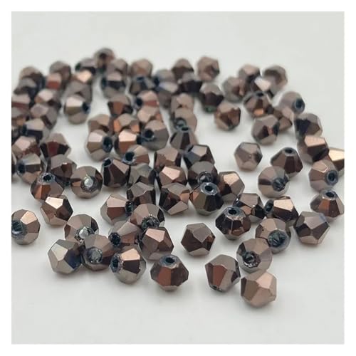 3 4 6 mm Doppelkegel Österreichische Kristallperlen zur Schmuckherstellung, Abstandshalter, facettiertes Glas, Armband, Halskette, DIY(Color 31,4.0mm) von YGSGJSP