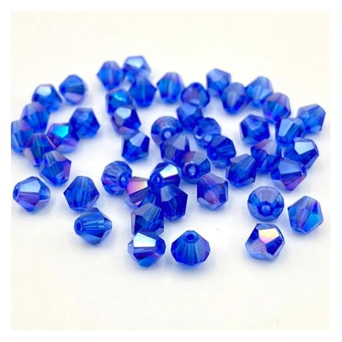 3 4 6 mm Doppelkegel Österreichische Kristallperlen zur Schmuckherstellung, Abstandshalter, facettiertes Glas, Armband, Halskette, DIY(Color 37,6mm) von YGSGJSP