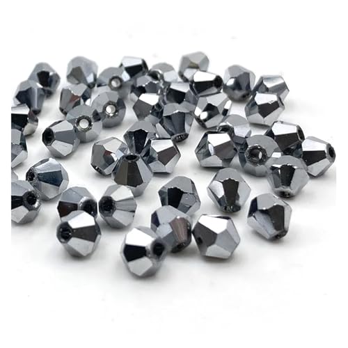 3 4 6 mm Doppelkegel Österreichische Kristallperlen zur Schmuckherstellung, Abstandshalter, facettiertes Glas, Armband, Halskette, DIY(Color 42,3.0mm) von YGSGJSP