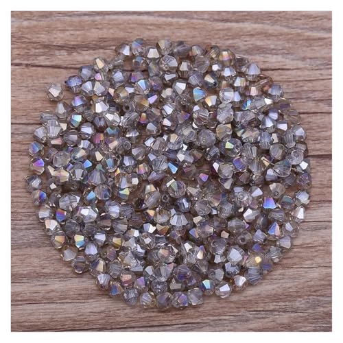 300 stücke Exquisite 4,0mm Doppelkegel Lose Kristall Perlen for Schmuck Machen Zubehör(063) von YGSGJSP