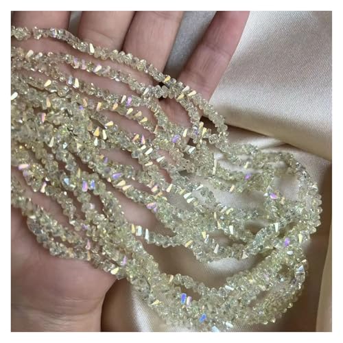 4MM Kristall Dreieck Perlen Perlen Lose Perle Handarbeit for DIY Schmuck Machen Armband Halskette Ohrring(Color-07) von YGSGJSP