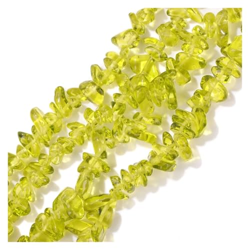 5-8mm Glasperlen Unregelmäßiger Freeform-Chip-Kies for Die Schmuckherstellung DIY Armband Halskette Accessries(Color5,About 40cm) von YGSGJSP