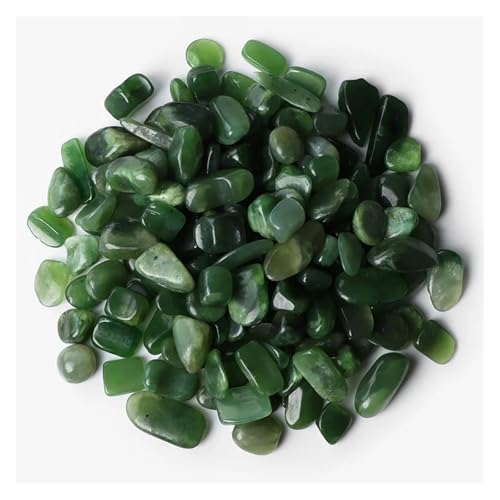5-9mm Unregelmäßiger Stein Kies Agat Quartzs Mineralien Rock Chips for Home Aquarium Anzeige Dekoration DIY(NO.10 Nephrite,100g) von YGSGJSP