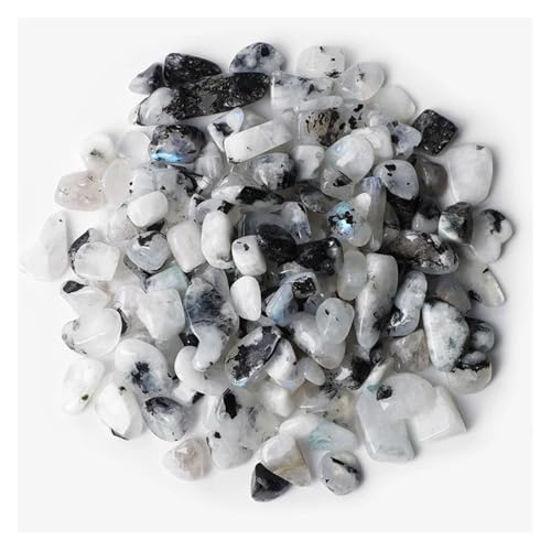5-9mm Unregelmäßiger Stein Kies Agat Quartzs Mineralien Rock Chips for Home Aquarium Anzeige Dekoration DIY(NO.12Dot Labradorite,50g) von YGSGJSP