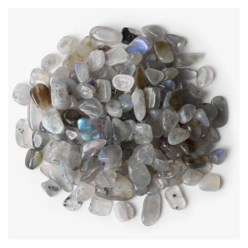 5-9mm Unregelmäßiger Stein Kies Agat Quartzs Mineralien Rock Chips for Home Aquarium Anzeige Dekoration DIY(NO.2 Labradorite,20g) von YGSGJSP