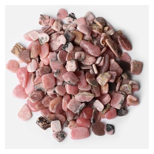5-9mm Unregelmäßiger Stein Kies Agat Quartzs Mineralien Rock Chips for Home Aquarium Anzeige Dekoration DIY(NO.26 Rhodochrosite,50g) von YGSGJSP