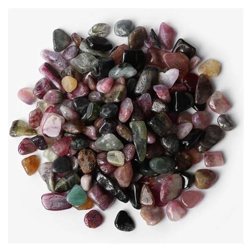 5-9mm Unregelmäßiger Stein Kies Agat Quartzs Mineralien Rock Chips for Home Aquarium Anzeige Dekoration DIY(NO.7 Tourmaline,20g) von YGSGJSP