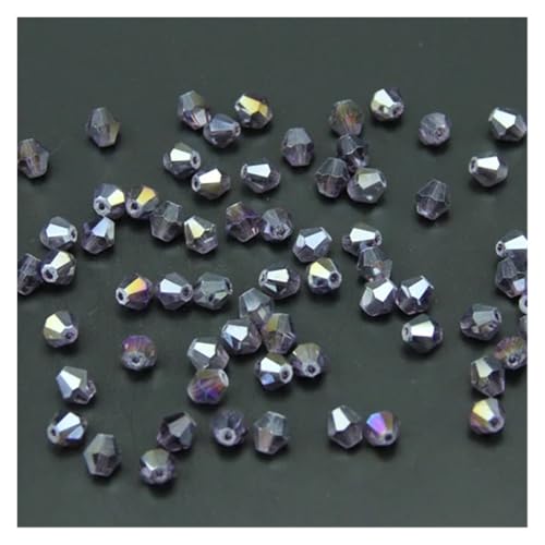 6mm Bicone Kristalle Lose Perlen Glas Kugel Versorgung Beschichtung Armband Halskette Schmuck Machen DIY(215 Gray blue) von YGSGJSP
