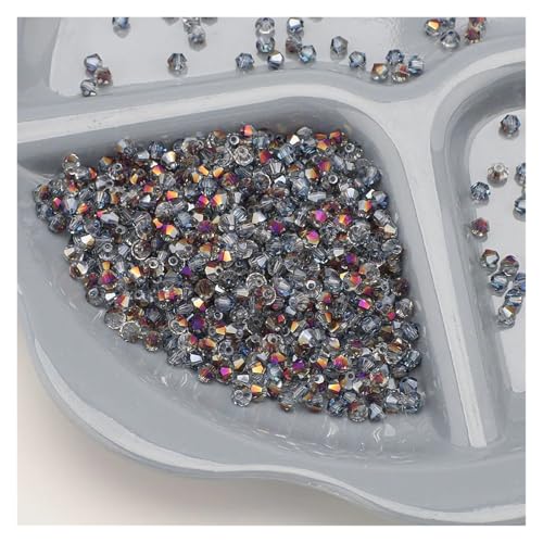 720 Stück 4 mm Kristallglas-Doppelkegelperlen, lose Abstandshalter for DIY-Schmuck, Armbänder, Ohrringe, facettiertes Kunsthandwerk(BTZi) von YGSGJSP