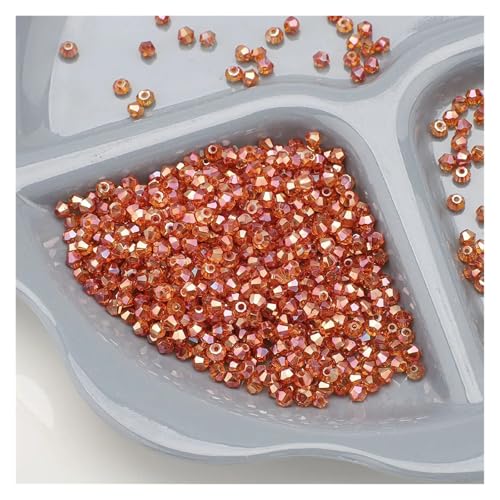 720 Stück 4 mm Kristallglas-Doppelkegelperlen, lose Abstandshalter for DIY-Schmuck, Armbänder, Ohrringe, facettiertes Kunsthandwerk(DJH) von YGSGJSP