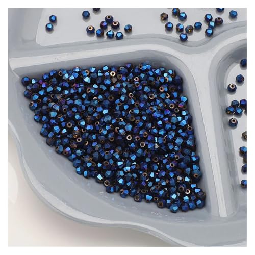720 Stück 4 mm Kristallglas-Doppelkegelperlen, lose Abstandshalter for DIY-Schmuck, Armbänder, Ohrringe, facettiertes Kunsthandwerk(DuLan) von YGSGJSP