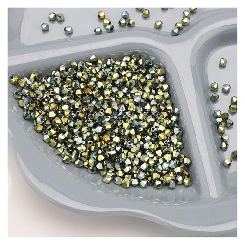 720 Stück 4 mm Kristallglas-Doppelkegelperlen, lose Abstandshalter for DIY-Schmuck, Armbänder, Ohrringe, facettiertes Kunsthandwerk(DuLv) von YGSGJSP