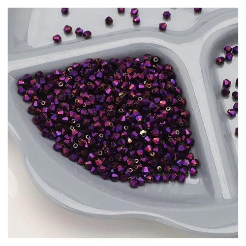 720 Stück 4 mm Kristallglas-Doppelkegelperlen, lose Abstandshalter for DIY-Schmuck, Armbänder, Ohrringe, facettiertes Kunsthandwerk(DuZi) von YGSGJSP