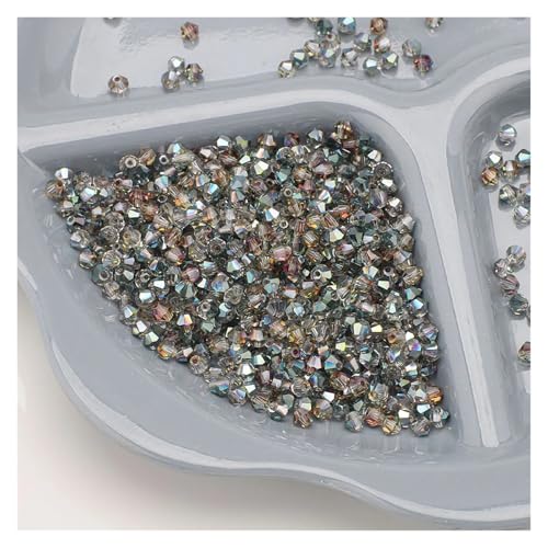 720 Stück 4 mm Kristallglas-Doppelkegelperlen, lose Abstandshalter for DIY-Schmuck, Armbänder, Ohrringe, facettiertes Kunsthandwerk(MHLv) von YGSGJSP