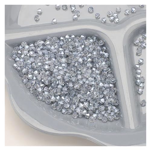 720 Stück 4 mm Kristallglas-Doppelkegelperlen, lose Abstandshalter for DIY-Schmuck, Armbänder, Ohrringe, facettiertes Kunsthandwerk(QLH) von YGSGJSP