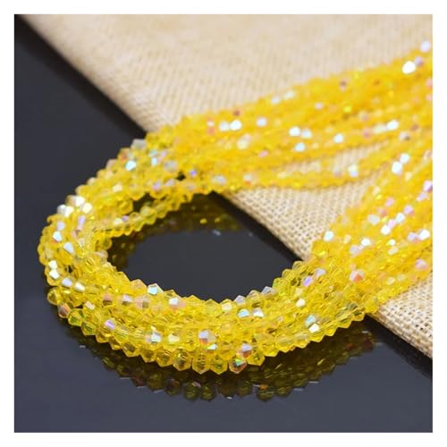 90 stücke Halb AB Farbe Doppelkegel Kristall Glas Perlen Lose Spacer Österreich Facettiert for Schmuck Machen DIY(Color 03) von YGSGJSP