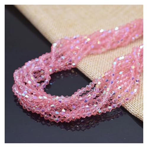 90 stücke Halb AB Farbe Doppelkegel Kristall Glas Perlen Lose Spacer Österreich Facettiert for Schmuck Machen DIY(Color-11) von YGSGJSP