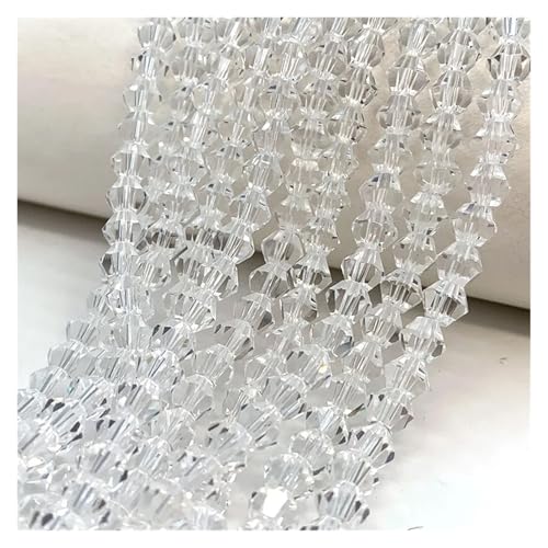 Doppelkegel-Kristallperlen, facettiertes loses Abstandsglas for die Schmuckherstellung, Zubehör for Halsketten, Armbänder und Ohrringe(Blue,4mm(88-95pcs)) von YGSGJSP