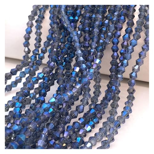 Doppelkegel-Kristallperlen, facettiertes loses Abstandsglas for die Schmuckherstellung, Zubehör for Halsketten, Armbänder und Ohrringe(Plum,3.0mm(110-125pcs)) von YGSGJSP