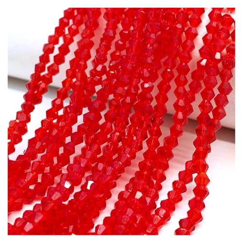 Doppelkegel-Kristallperlen, facettiertes loses Abstandsglas for die Schmuckherstellung, Zubehör for Halsketten, Armbänder und Ohrringe(White,6mm(43-50pcs)) von YGSGJSP