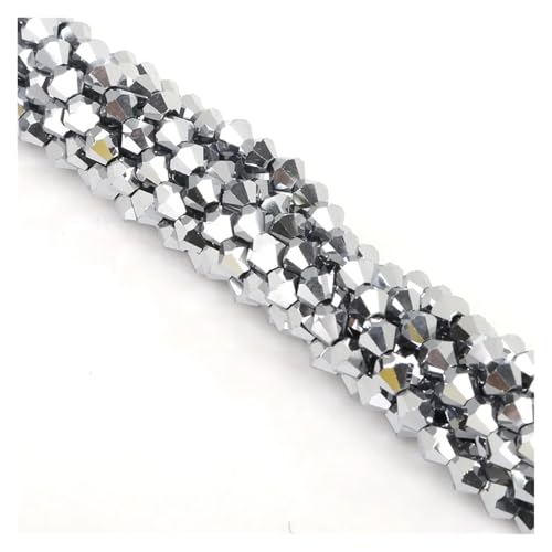Doppelkegel Österreich Kristall Perlen Facettiertes Glas Lose Spacer for Schmuck Machen DIY Armband(Color-10,3.0mm 145pcs) von YGSGJSP