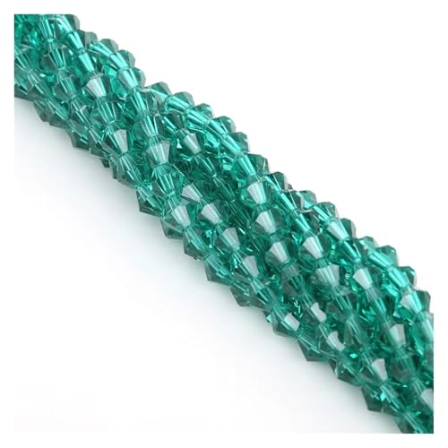 Doppelkegel Österreich Kristall Perlen Facettiertes Glas Lose Spacer for Schmuck Machen DIY Armband(Color012,6mm 50pcs) von YGSGJSP