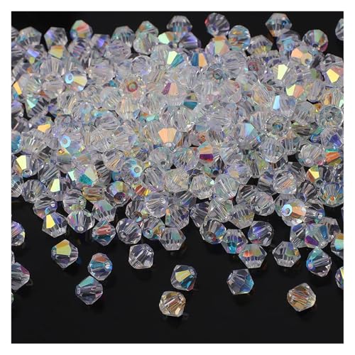 Facettierte Kristallglas-Bicone-Perlen, AB-Finish, lose, for die Herstellung von handgefertigtem Schmuck, Armbändern und Ohrringen(5mm 576pcs) von YGSGJSP