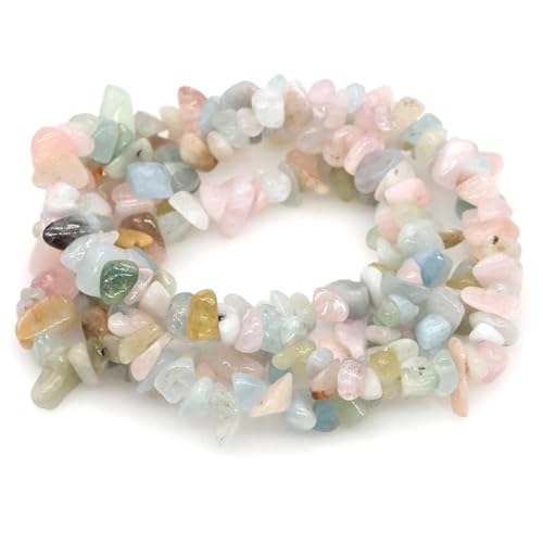 FloatingBeads Kristallsplitter, unregelmäßiger Kies, gebohrte Lochperle for die Schmuckherstellung, DIY-Armband, Halskette(Color32,10pcs(approx.16IN)) von YGSGJSP