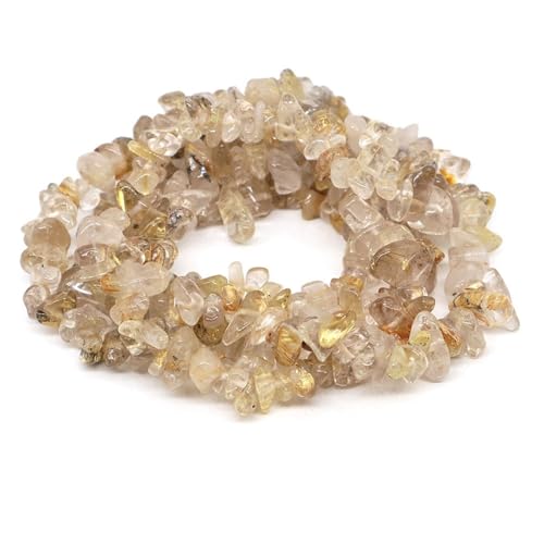 FloatingBeads Kristallsplitter, unregelmäßiger Kies, gebohrte Lochperle for die Schmuckherstellung, DIY-Armband, Halskette(Color34,5pcs(approx.16IN)) von YGSGJSP