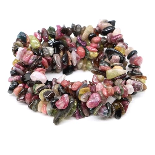 FloatingBeads Kristallsplitter, unregelmäßiger Kies, gebohrte Lochperle for die Schmuckherstellung, DIY-Armband, Halskette(Color6,10pcs(approx.16IN)) von YGSGJSP