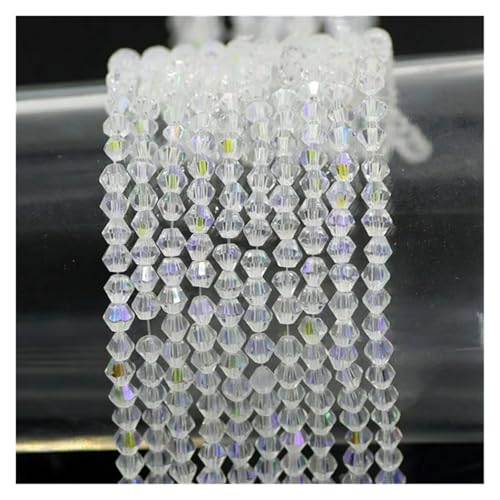 Glas-Doppelkegel-Perlen, Bastelmaterial, facettierte Kristall-lose Abstandshalterperlen for die DIY-Herstellung von Schmuckzubehör(Import,2mm 180pcs) von YGSGJSP