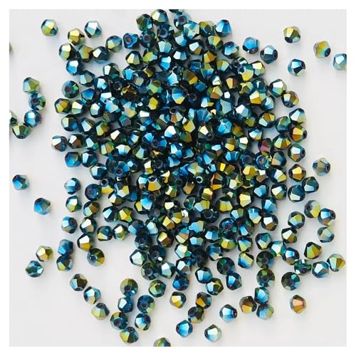Glasperlen in Doppelkegelform, facettierter Kristall, for die Schmuckherstellung, Armbänder, Halsketten, Ohrringe, DIY-Perlen(Color-13) von YGSGJSP