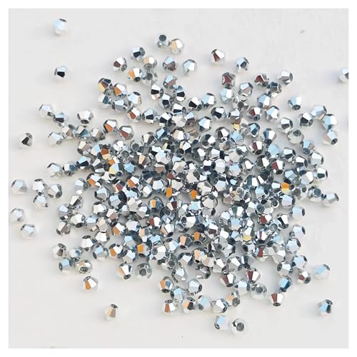Glasperlen in Doppelkegelform, facettierter Kristall, for die Schmuckherstellung, Armbänder, Halsketten, Ohrringe, DIY-Perlen(Color-17) von YGSGJSP