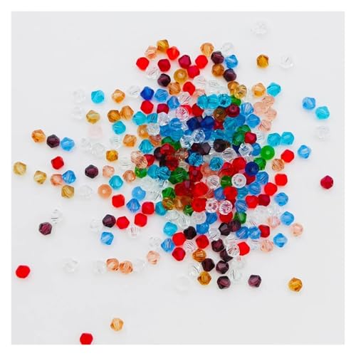 Glasperlen in Doppelkegelform, facettierter Kristall, for die Schmuckherstellung, Armbänder, Halsketten, Ohrringe, DIY-Perlen(Color-44) von YGSGJSP