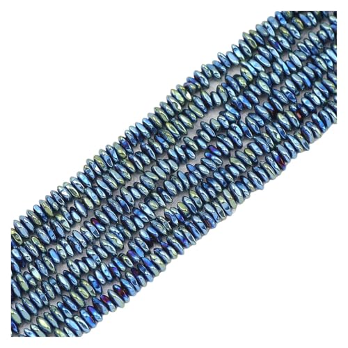 Hämatit Unregelmäßiger Kies Naturstein Spacer Lose Perlen for Schmuckherstellung Armband DIY Finding(5x8mm Green) von YGSGJSP