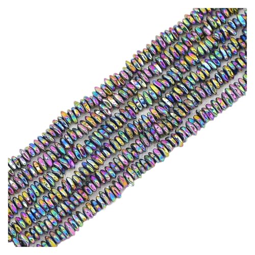Hämatit Unregelmäßiger Kies Naturstein Spacer Lose Perlen for Schmuckherstellung Armband DIY Finding(5x8mm Multicoloured) von YGSGJSP