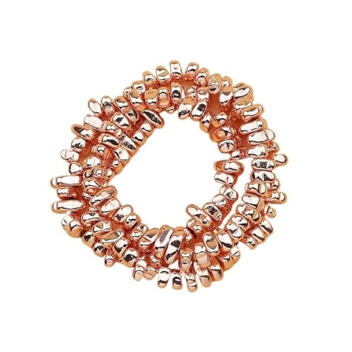 Hämatit Unregelmäßiger Kies Naturstein Spacer Lose Perlen for Schmuckherstellung Armband DIY Finding(Rose Gold) von YGSGJSP