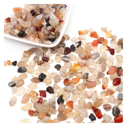 Kristallsteine, unregelmäßiger Kies, heilendes Mineral for die Probensammlung, Aquarium, Heimdekoration, DIY-Handwerk(Color-03,20g) von YGSGJSP