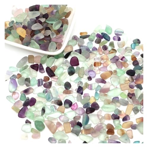 Kristallsteine, unregelmäßiger Kies, heilendes Mineral for die Probensammlung, Aquarium, Heimdekoration, DIY-Handwerk(Color-20,100g) von YGSGJSP