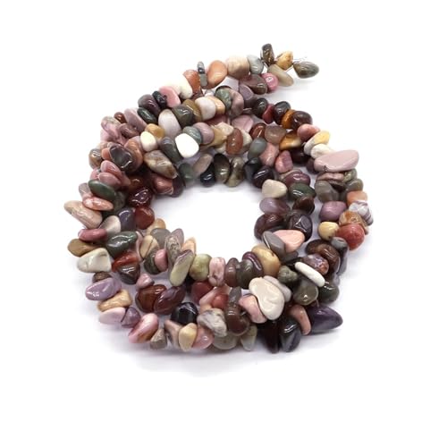 Kristallsteinperlen, Freiform-Chips, Kies for Party, Geschenk, DIY, Handwerk, Halskette, Armband, Schmuckherstellung(Alxa Agate,5pc(approx.32IN)) von YGSGJSP