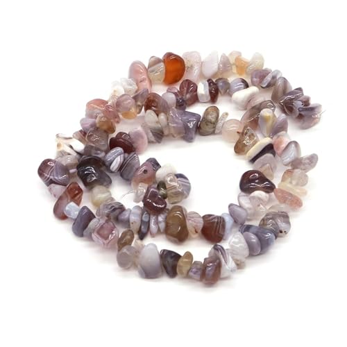 Kristallsteinperlen, Freiform-Chips, Kies for Party, Geschenk, DIY, Handwerk, Halskette, Armband, Schmuckherstellung(Botswana,5pc(approx.16IN)) von YGSGJSP
