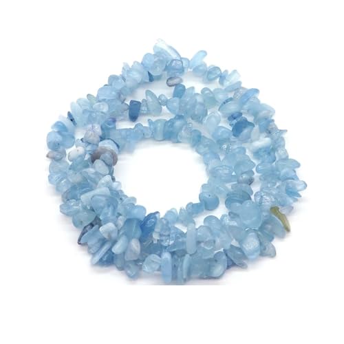 Kristallsteinperlen, Freiform-Chips, Kies for Party, Geschenk, DIY, Handwerk, Halskette, Armband, Schmuckherstellung(Light Blue,5pc(approx.32IN)) von YGSGJSP