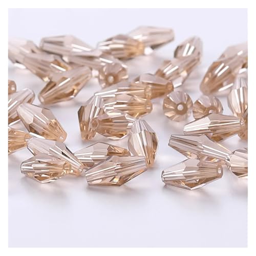 Lange Doppelkegel-Glasperlen for Armband, Schmuckherstellung, DIY-Zubehör, lose rote Kristalle, facettierte Samen(CJ001-04) von YGSGJSP