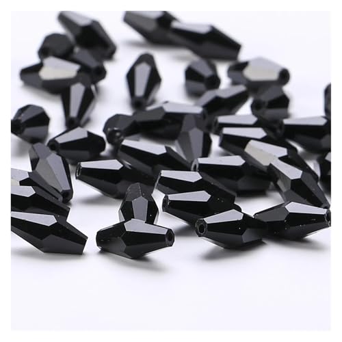 Lange Doppelkegel-Glasperlen for Armband, Schmuckherstellung, DIY-Zubehör, lose rote Kristalle, facettierte Samen(CJ001-09) von YGSGJSP