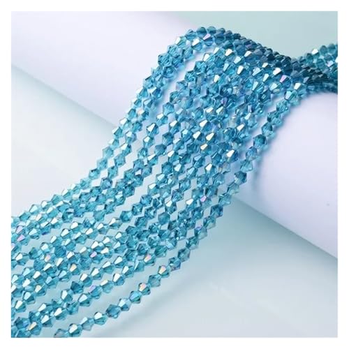 Österreichische Doppelkegel-Kristallperlen, AB-Farbe, facettiertes, funkelndes Glas for die Herstellung von Schmuck und Halsketten(SJJZ888-11,4mm-85-90pcs) von YGSGJSP